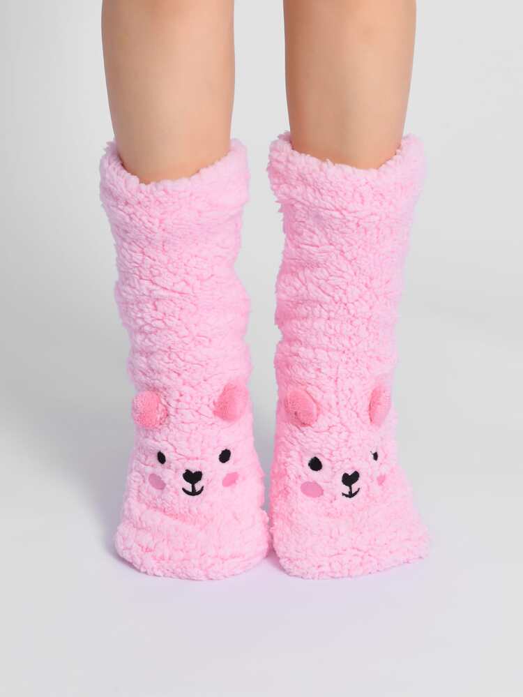Cartoon Graphic Fuzzy Socks