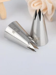 1pc Stainless Steel Piping Nozzle - Silver - View 2