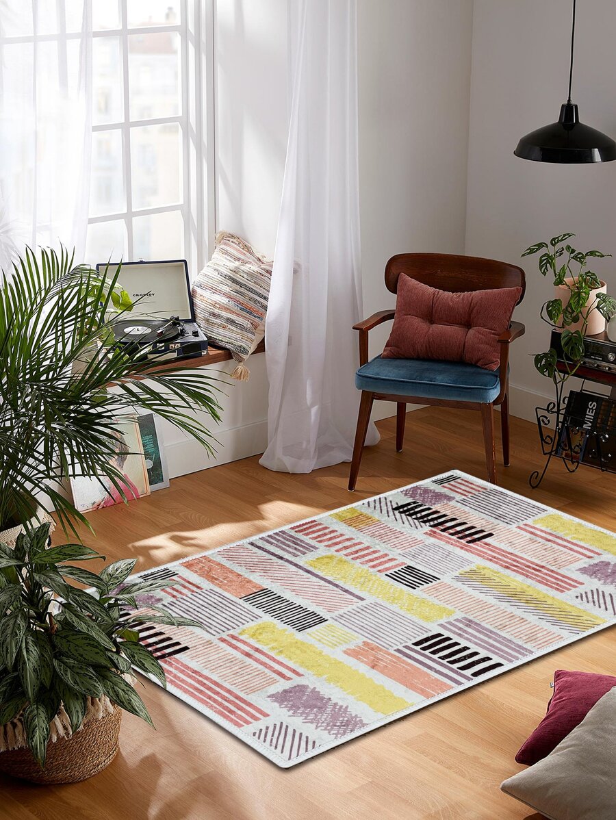 Teppich Streifen Muster - Verschiedenfarbig - Übersicht 1