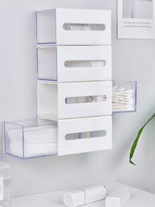 Hộp lưu trữ treo tường 1pc - trắng - Xem 6