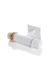 1pc Plain Jewelry Storage Rack, Bracelet Display Stand,  Bracelet Display Holder,  Bangle Holder,  Bangle Organization, Gift For Sun Travel Cool Back To School, Room Decor - White - View 2