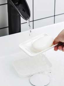 1入組雙層肥皂盒 - 白色 - 查看 2