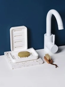 1入組雙層肥皂盒 - 白色 - 查看 3