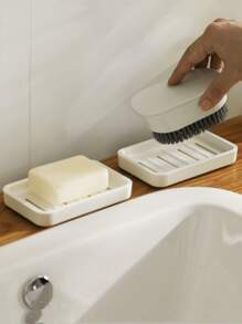 1入組雙層肥皂盒 - 白色 - 查看 4