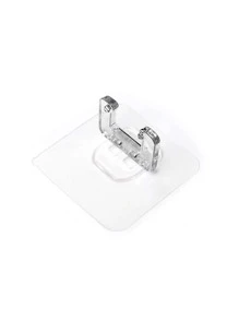 2pcs Clear Self-adhesive Shaver Holder, Wall Mounted Shaver Storage Rack For Household - Black - View 3