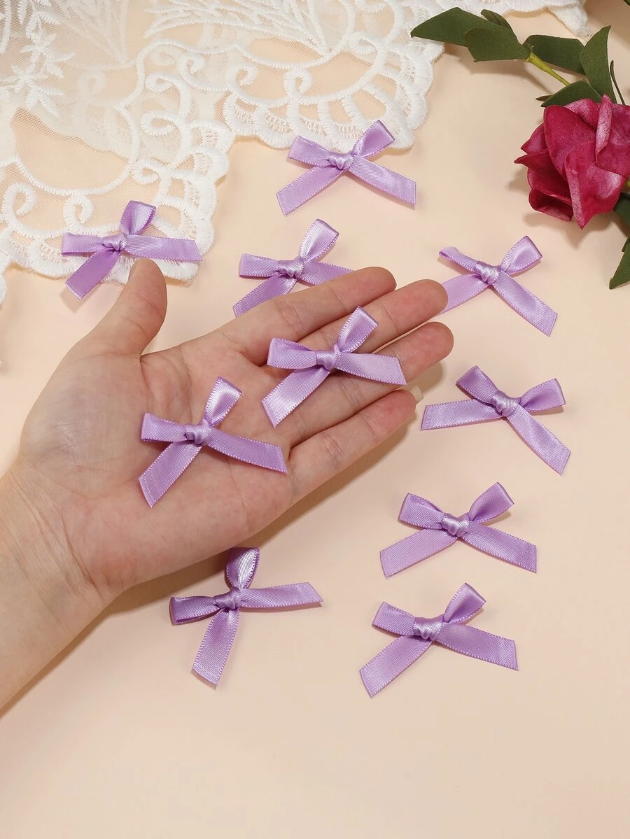 10 piezas Lazo para envolver regalos unicolor - Morado - Ver 1