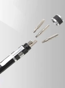 9pcs/Set Random Color Mini Aluminum Alloy Screwdriver, Creative Multipurpose Portable Replaceable Screwdriver Kit, Repair Tool, Tools For Men - Multicolor - View 2