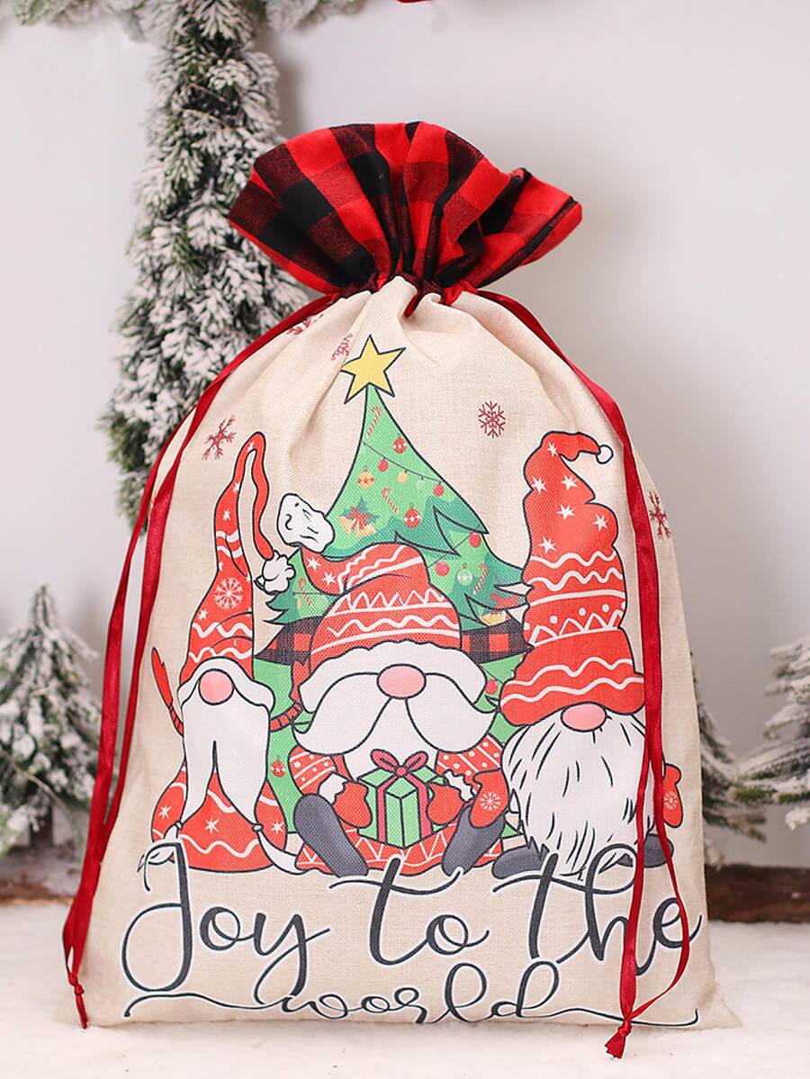 1 cái Túi quà tặng Giáng sinh Gnome - Nhiều màu - Xem 1
