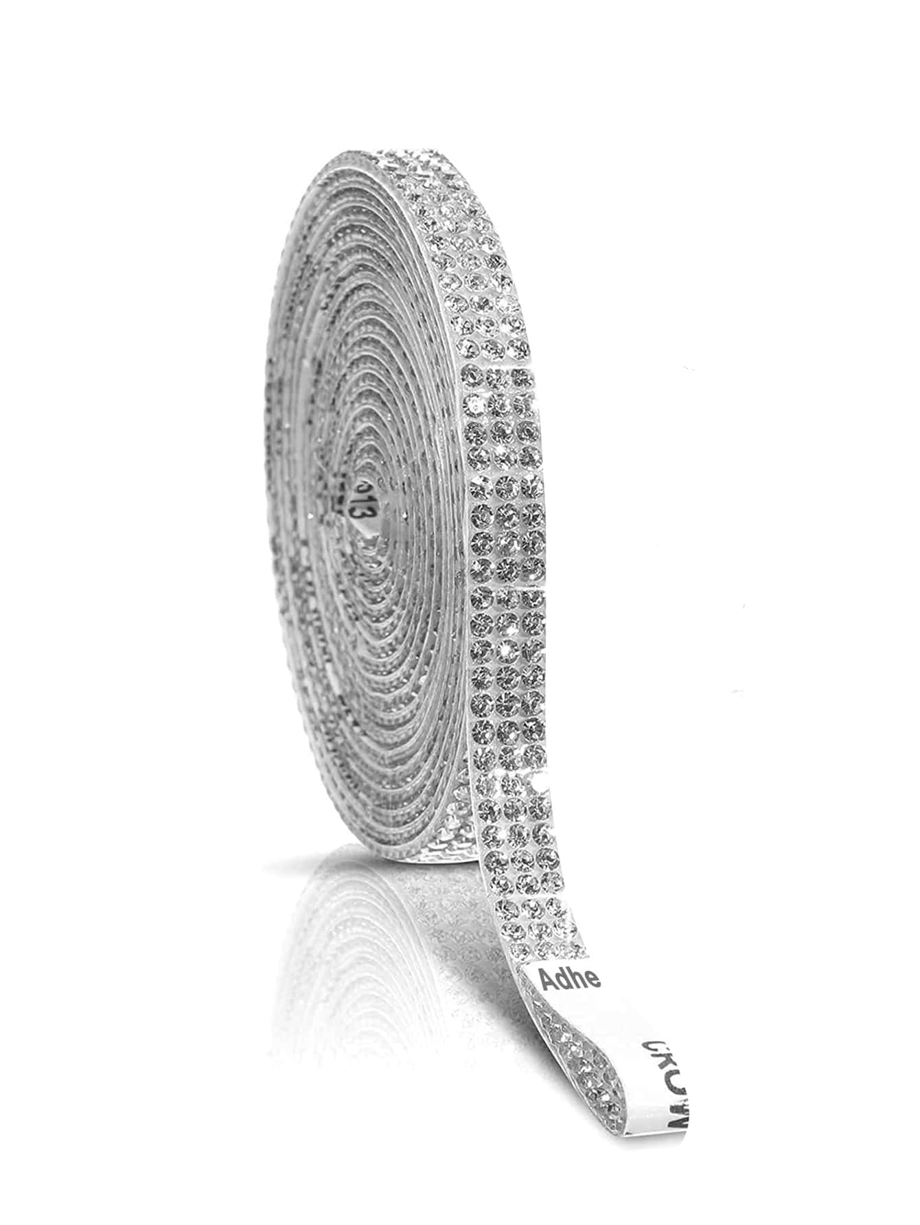 Rhinestone Car Decorative Sticker - Silver - View 1