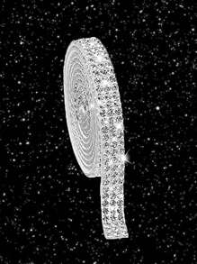 Rhinestone Car Decorative Sticker - Silver - View 2