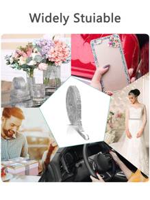 Rhinestone Car Decorative Sticker - Silver - View 4