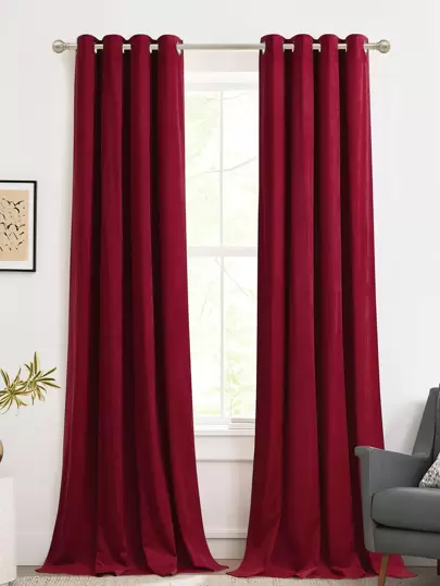 素色1片遮光窗簾