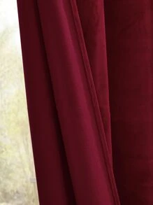 素色1片遮光窗簾 - 酒紅色 - 查看 3