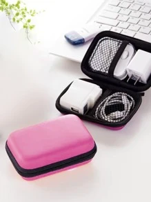 Túi lưu trữ cáp dữ liệu 1pc - Hồng - Xem 3