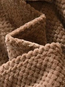 1入組素色毯子 - 咖啡棕 - 查看 4