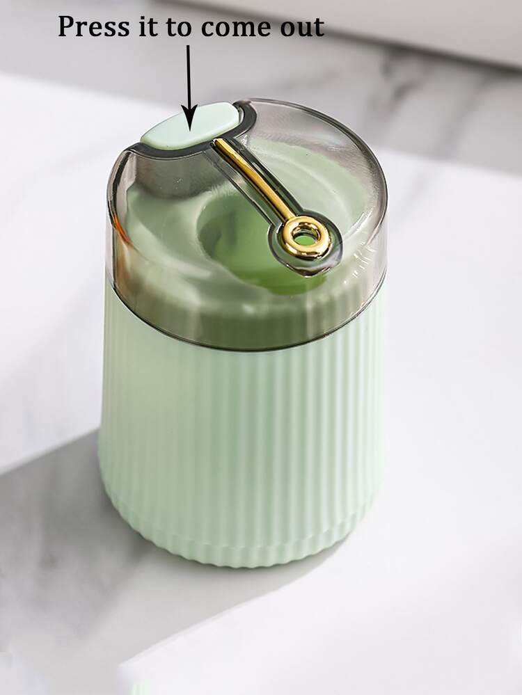 1入組PP牙籤架創意薄荷綠壓榨設計桌面牙籤架分配器 - 薄荷綠 - 查看 4