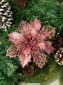 1pc Artificial Glitter Flower - Multicolor - View 1