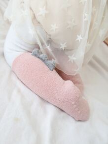 Toddler Kids Solid Socks - Pink - View 2