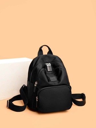 Waterproof,Portable Letter Patch Decor Functional Backpack For Teen Girls Women College Students,White-Collar Workers Perfect For,College,Work,Business,Commute, Lightweight & Durable Small Backpack, Mini Backpack For Back To School & TravelSchool Backpack, School Supplies,Waterproof,Lightweight,Cute, Suitable For Teen Girls Women College Students,Rookies & White-Collar Workers,White-Collar Workers, Perfect For Back To School,College,Office,Holiday,Beach