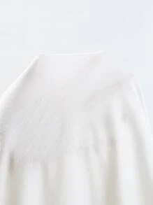 SHEIN Unity Coconut Tree And Letter Graphic Drop Shoulder Tee - White - View 5