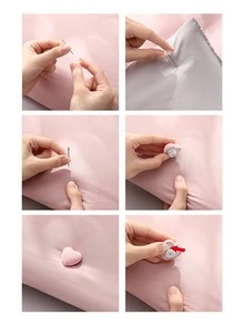 4pcs Heart Design Bed Sheet Fixer - Multicolor - View 6