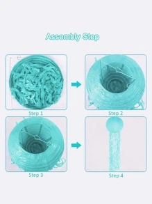 3pcs Jellyfish Design Paper Lantern, Colorful Hanging Decoration For Party Decor - Multicolor - View 4