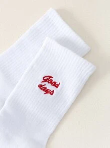 Men Letter Graphic Crew Socks - Nhiều màu - Xem 4