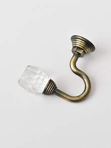 2 piezas Gancho de Cortina con diseño de flor - Bronce - Ver 5