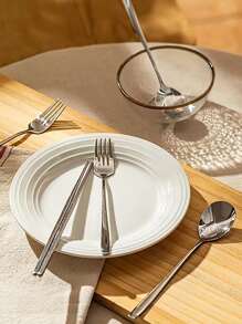 3pcs Stainless Steel Cutlery Set - Silver - View 2