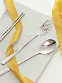 3pcs Stainless Steel Cutlery Set - Silver - View 4