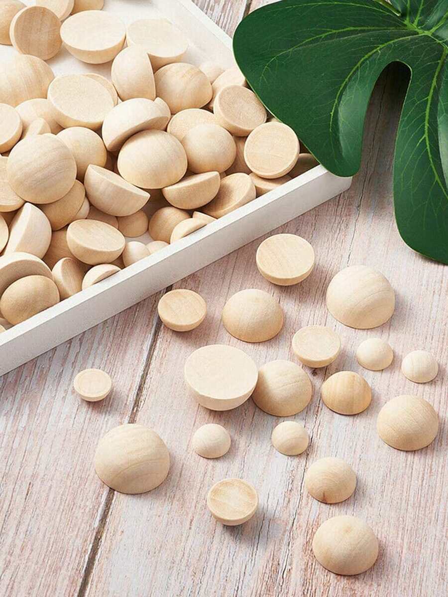 30入組圓形隨機裝飾工藝 - 卡其色 - 查看 1