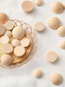 30入組圓形隨機裝飾工藝 - 卡其色 - 查看 6