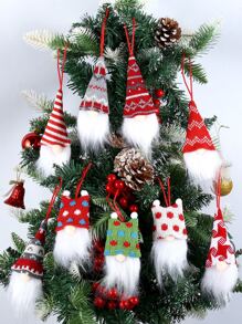 No Face Doll Design Home Decor Hanging Ornaments, Set Of 9 - Multicolor - View 2