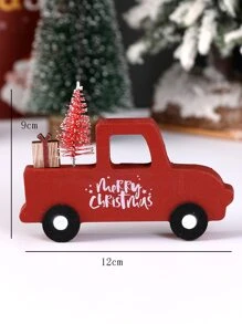 Decoración Navidad en forma de coche - Rojo - Ver 3
