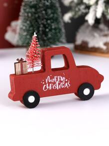 Decoración Navidad en forma de coche - Rojo - Ver 4