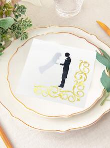 1pc Figure Graphic Disposable Napkin - Multicolor - View 3