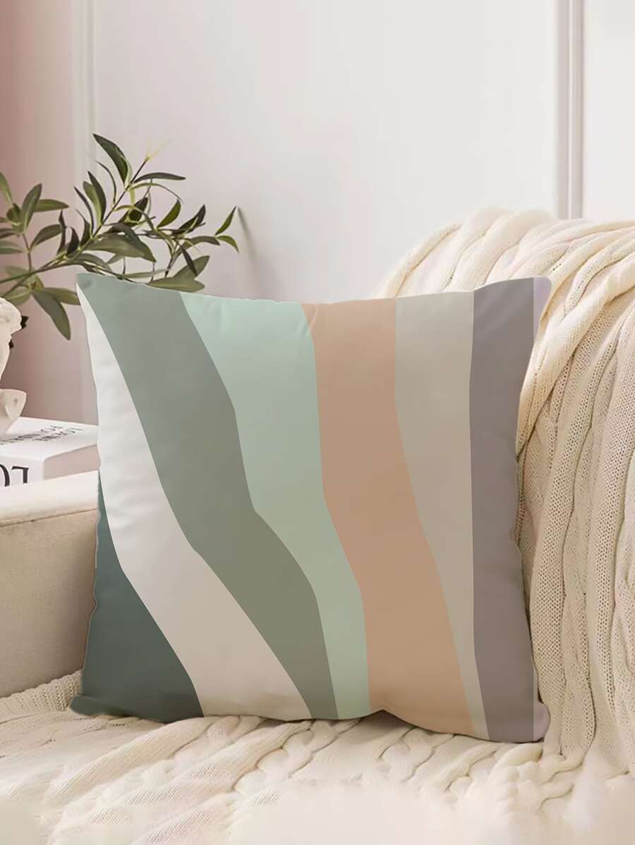 撞色靠墊套不附帶墊芯 - 彩色 - 查看 1