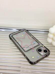 Star Pattern Card Slot Phone Case