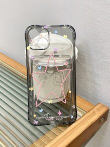 Star Pattern Card Slot Phone Case