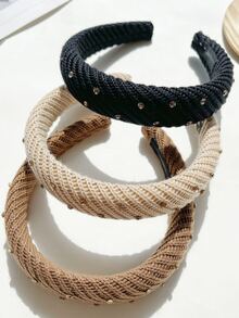 3 piezas Diadema con diseño de diamante de imitación - Multicolor - Ver 3