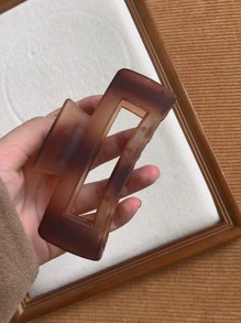 Vuốt tóc hình chữ nhật để sử dụng hàng ngày cho các cô gái Kiểu tóc giản dị - màu nâu - Xem 3