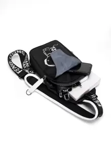 Túi đeo ngực mini giải trí cho nam, túi đeo hông, túi đeo vai, không thấm nước, có dây đeo có thể điều chỉnh cho kỳ nghỉ, du lịch, đi làm ngoài trời, đại học, vải trơn màu đơn giản, quà tặng cho bạn trai, con trai, vật dụng túi đeo hông màu đen du lịch thiết yếu cho kỳ nghỉ quà tặng vui nhộn ngày lễ giáng sinh quà tặng lễ tạ ơn cho nam túi đeo ngực cho nam túi bên hông cho nam túi đeo chéo túi da túi hobo - màu đen - Xem 6