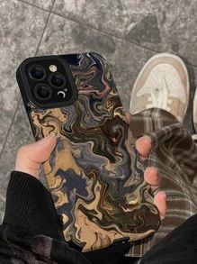 Apple Marble Pattern Phone Case Compatible With IPhone 11,IPhone 13,Galaxy A14 Waterproof Shockproof Anti-Fall Scratch Resistant