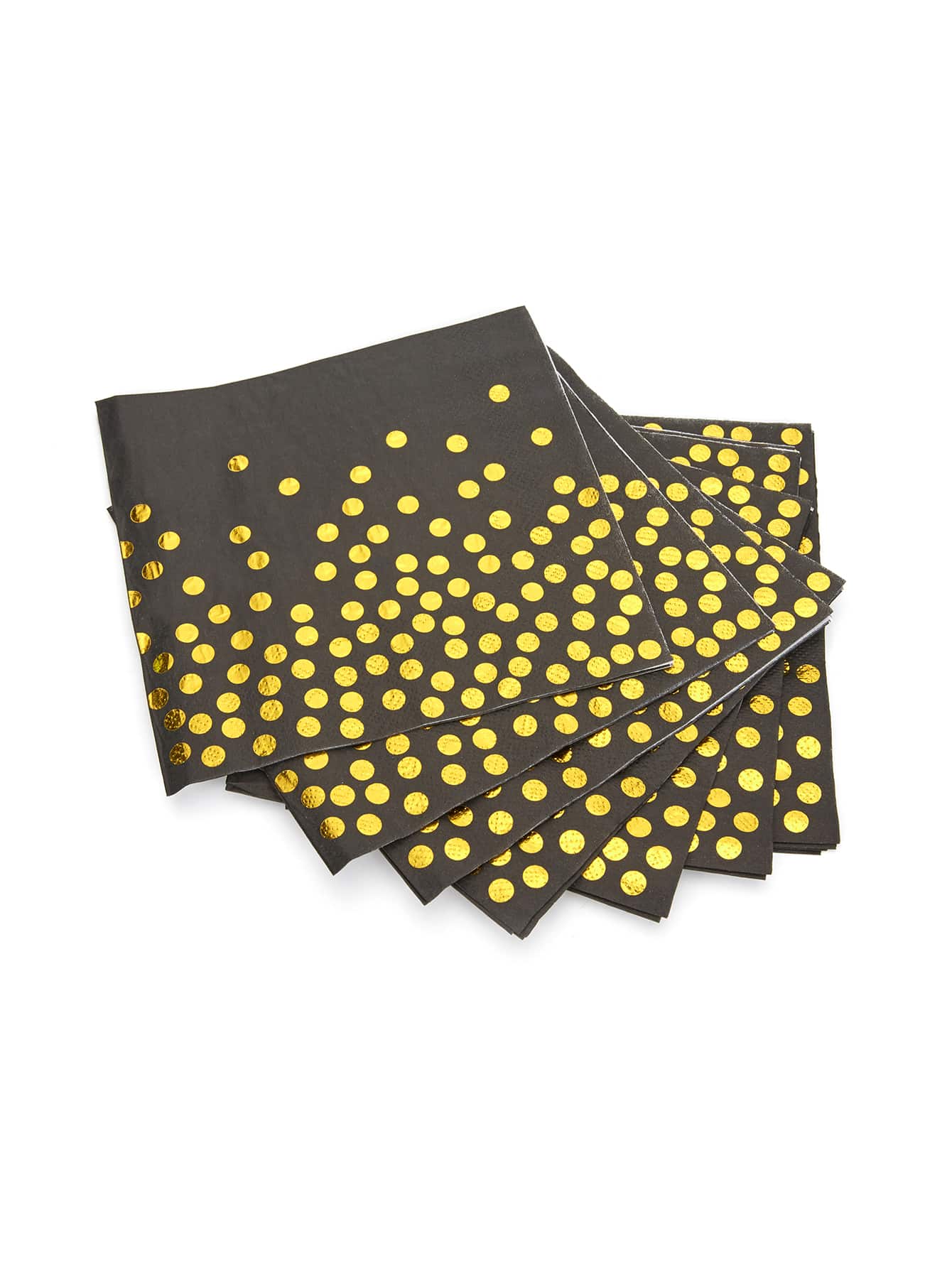 25pcs Polka Dot Disposable Napkin - Multicolor - View 1