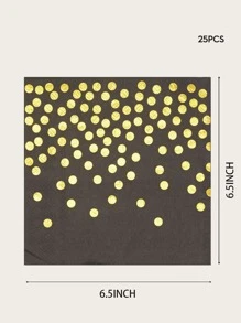 25pcs Polka Dot Disposable Napkin - Multicolor - View 3