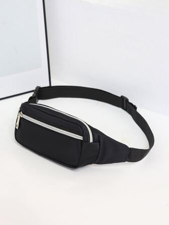 女士運動腰腰包斜肩包皮夾皮帶旅行手機包時尚運動小袋