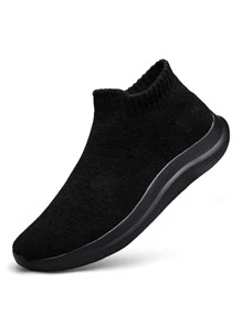 Giày thể thao nam màu trơn - màu đen - Xem 1