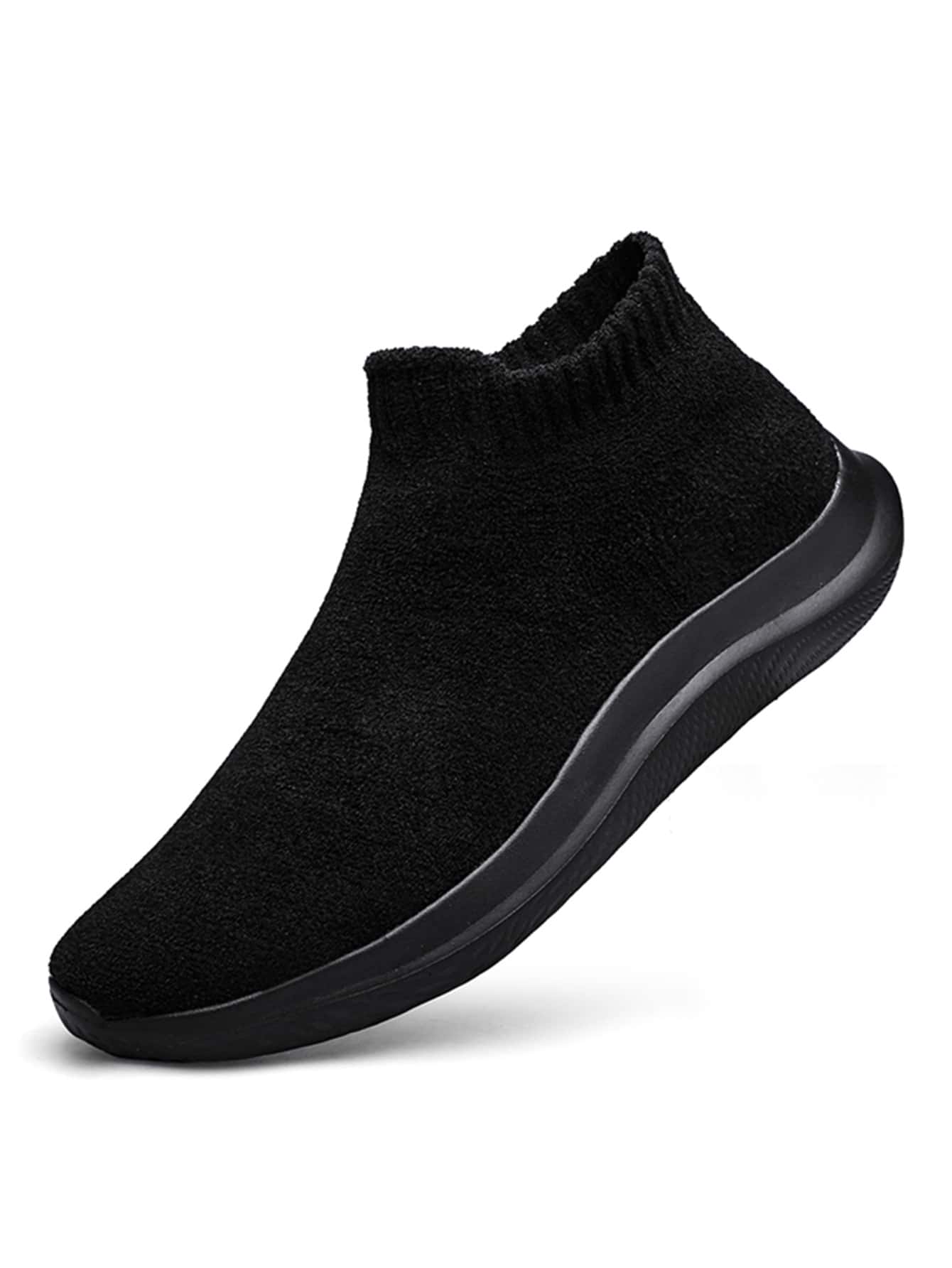 Giày thể thao nam màu trơn - màu đen - Xem 1