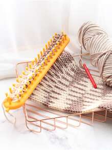 1入組隨機色塑膠DIY編織工具 - 黃色 - 查看 7