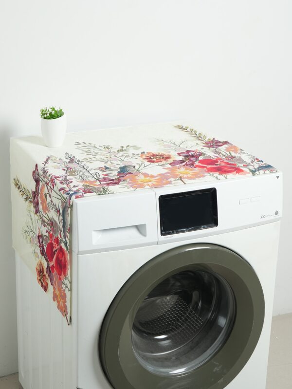 1pc Flower Pattern Washing Machine Cover SHEIN USA